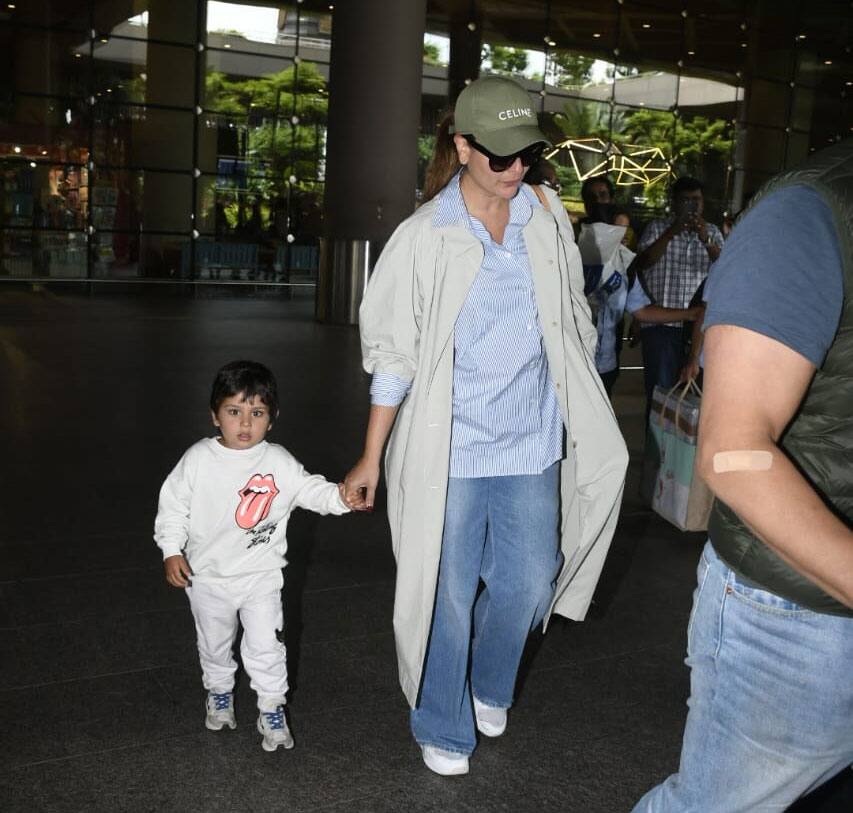 Kareena, Saif papped at airport