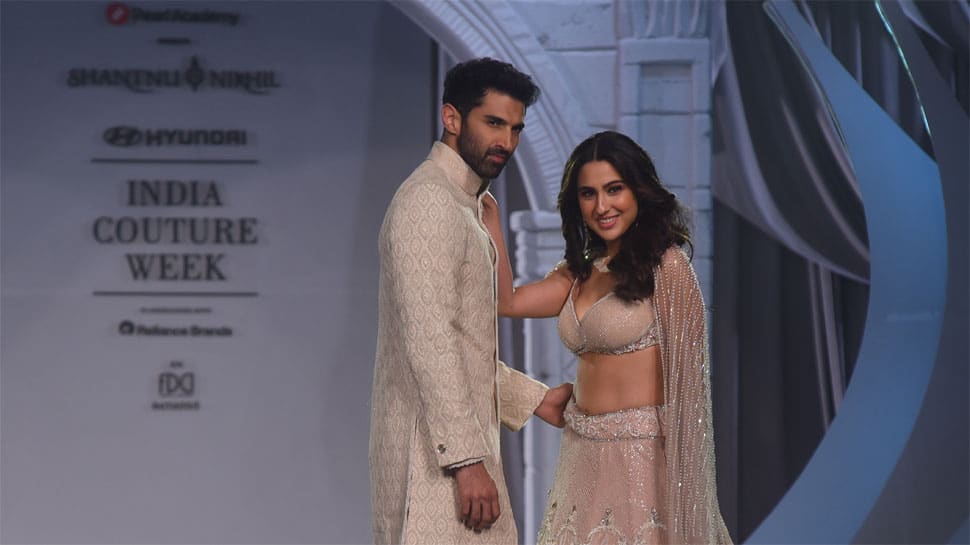 Sara Ali Khan, Aditya Roy Kapur Display Sizzling Chemistry On Ramp, Disha Patani Exudes Glam In Shimmery Top, High-Slit Skirt