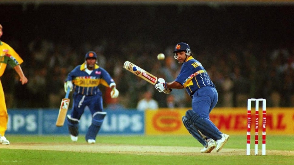 Former Sri Lanka captain Arjuna Ranatunga comes in at 6th position with 741 runs in 19 matches at an average of 57 with 1 hundred and 6 fifties. (Source: Twitter)