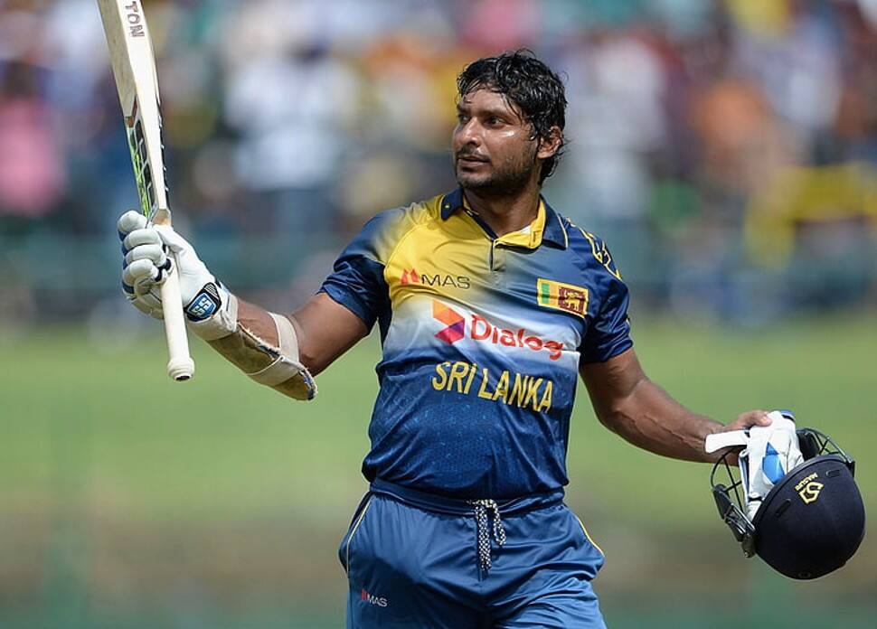 Former Sri Lanka wicketkeeper Kumar Sangakkara is at No. 2 place with 1,075 runs in 24 matches at an average of 48.86 with 4 hundreds and 8 fifties. (Source: Twitter)