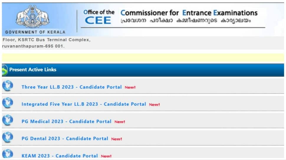 KEAM 2023 First Allotment Result Declared On cee.kerala.gov.in, Direct Link To Download PDF Here