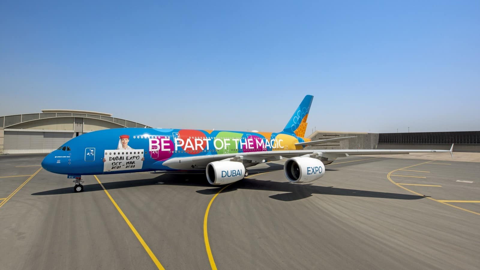 Airbus A380 In Dubai Expo Livery