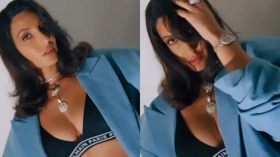 Nora Fatehi Raises Temperature In A Plunging Bralette, Mini Skirt; Hot Video Of The &#039;Dilbar&#039; Actress Goes Viral - Watch