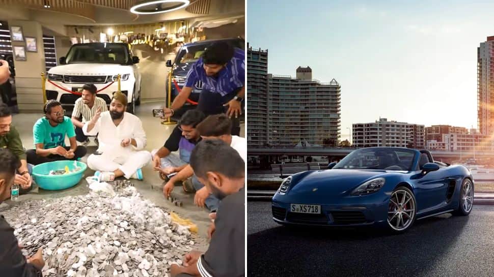 Indian Youtuber Buys Porsche Boxster Super Car By Paying Rs 1 Crore In Coins