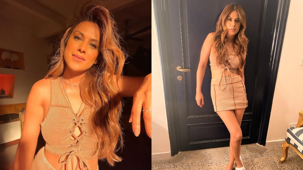 Nia Sharma Slays The Sun-Kissed Look In Bold Nude Outfit, Netizens Tease Her For Wearing Different Footwear