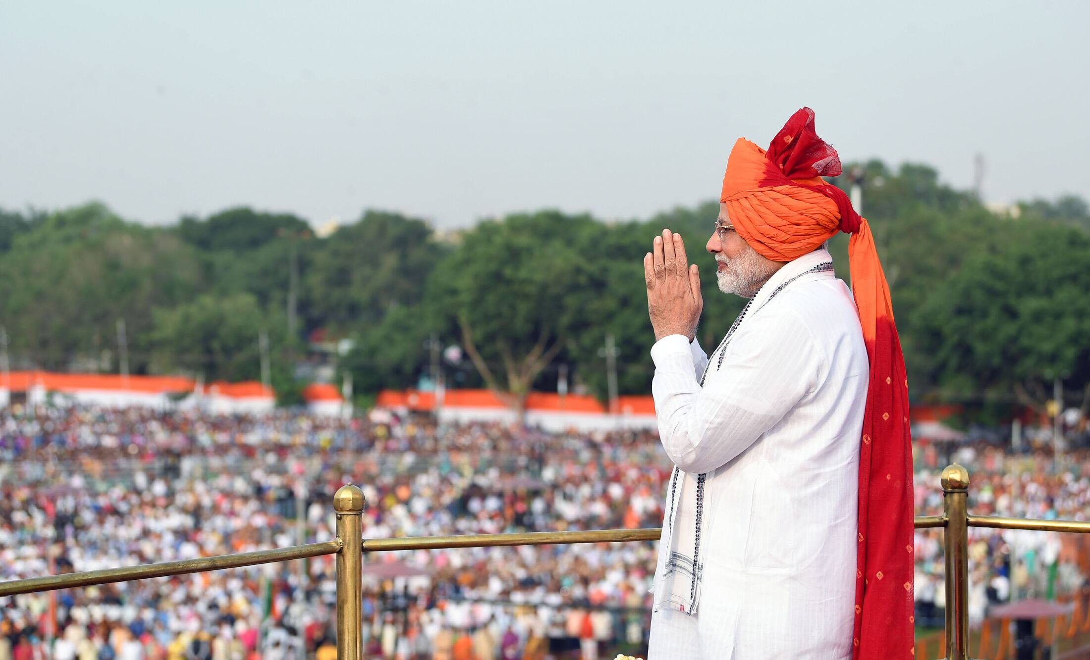 PM Modi's 'Lehariya' Turban On Independence Day 2018