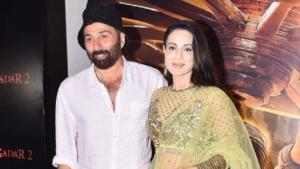 Sunny Deol Slays In White, Ameesha Patel Sizzles In Saree As They Grace &#039;Gadar 2&#039; Success Party