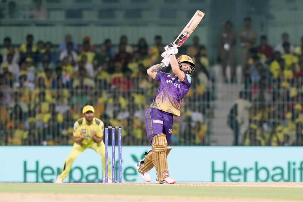 Kolkata Knight Riders batter Rinku Singh has been called up to the T20I team for the first time. Rinku scored 474 runs in 14 matches at an average of 59.25 with a strike-rate of 149 in IPL 2023. (Photo: ANI)