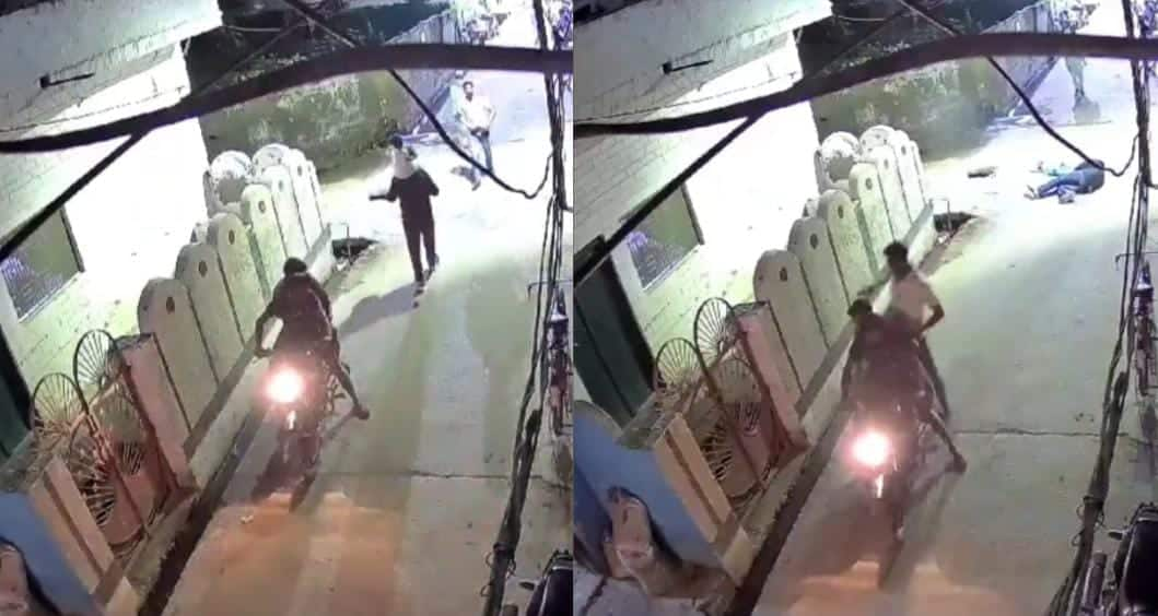 Father Attacked While Carrying Daughter On Shoulders: Shocking Incident In Shahjahanpur Caught on CCTV