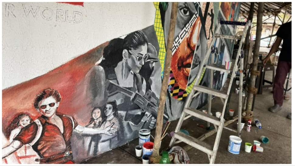 Jawan: Artist Creates Mesmerizing Wall Art In Front Of Shah Rukh Khan&#039;s Residence - Check Here