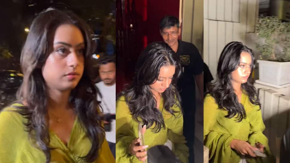 Nysa Devgan Parties In Glam Look, Almost Trips As She Rushes To Her Car – Watch