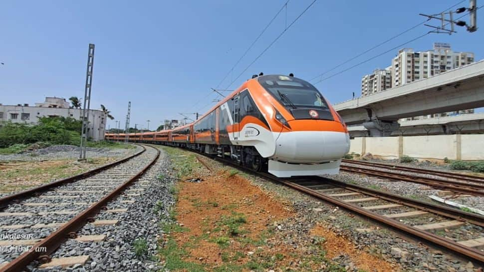 Indian Railways Completes Trial Runs Of New Orange Vande Bharat Express Train