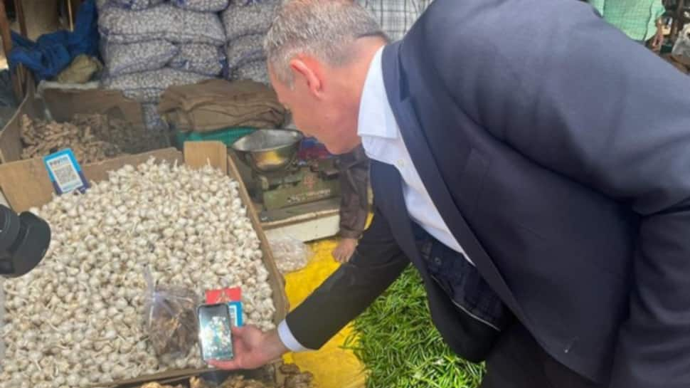 German Minister Buys Vegetable Using UPI In India; Check His Reaction