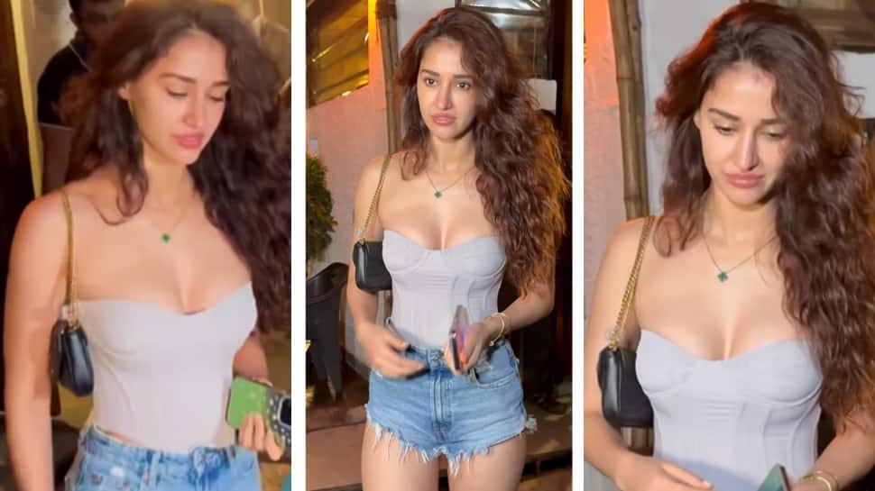Disha Patani Turns Heads In Sexy Corset Top, Shorts As She Steps Out In Town - Watch