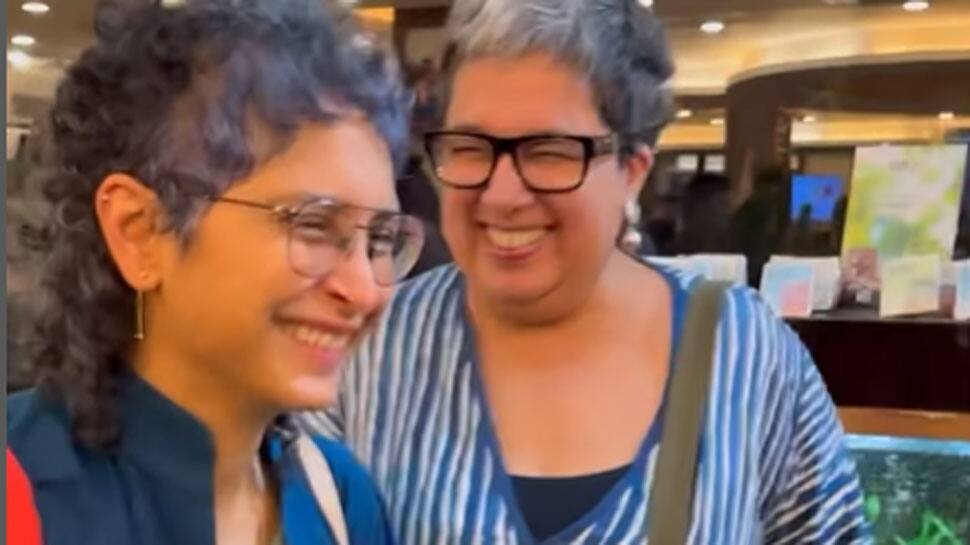 Aamir Khan&#039;s Ex-Wives Kiran Rao &amp; Reena Share A Hearty Laugh Together - VIRAL VIDEO