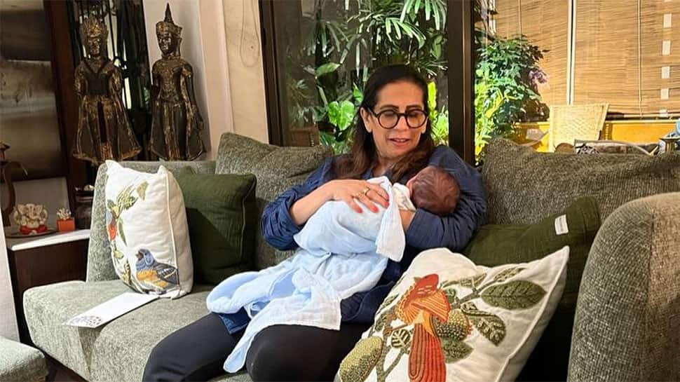 Sonam Kapoor&#039;s Mother Sunita Kapoor Drops Unseen Adorable New Pics Of Grandson Vayu From His First Birthday 