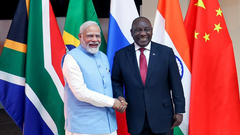 15th BRICS Summit: PM Modi To Hold Bilateral Meet With South African President On Day 2
