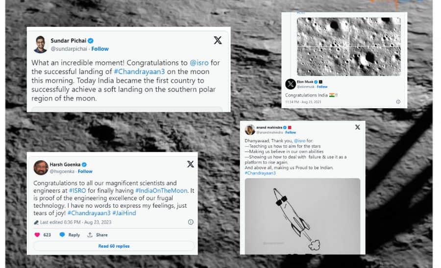 Congratulations India!: Elon Musk To Sundar Pichai Applaud For Chandrayaan-3 Success