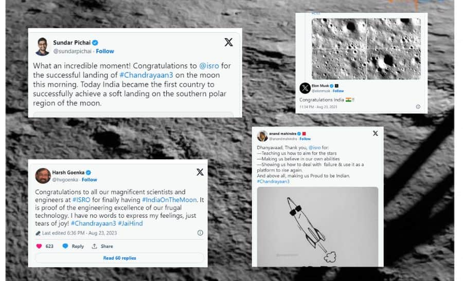 &#039;Congratulations India!&#039;: Elon Musk To Sundar Pichai Applaud For Chandrayaan-3 Success