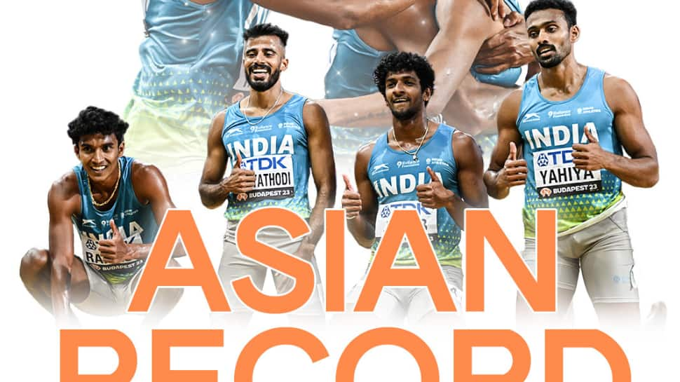 WATCH: Indian Men&#039;s 4x400 Relay Team Make Asian Record, Finish 2nd Behind USA To Qualify For Final Of World Athletics Championships 2023