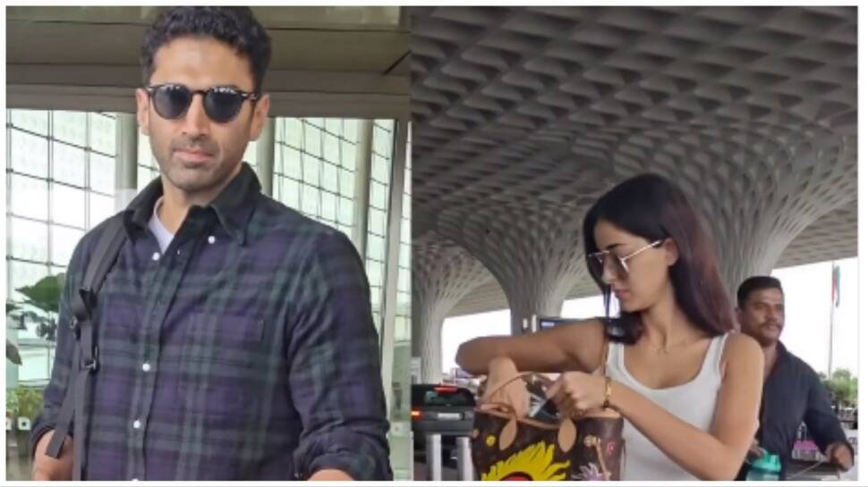 Rumoured Couple Aditya Roy Kapur, Ananya Panday Heads For Another Romantic Holiday? - Watch Airport Video