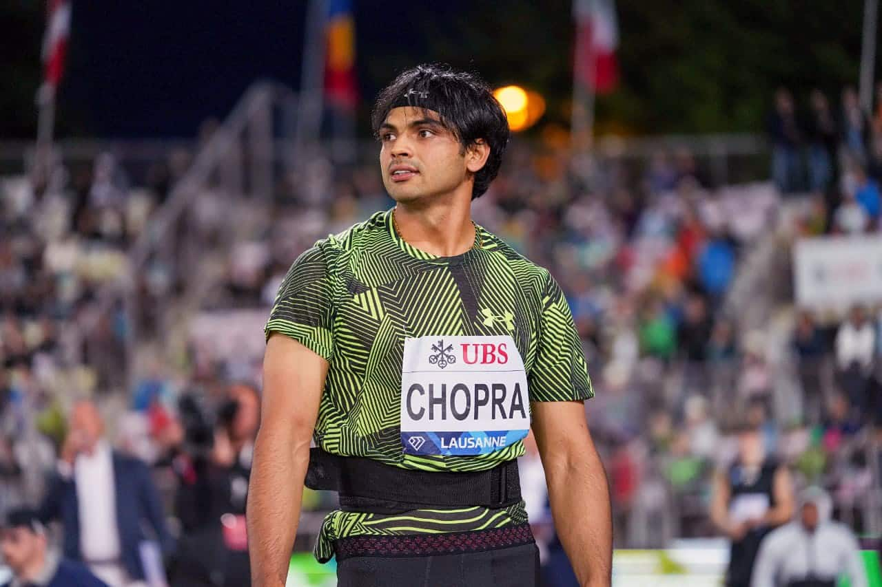 Neeraj Chopra’s winning throw of 86.48m at the junior championships in Poland also set the new under-20 world record, beating the 84.69m mark established by the previous holder, Latvia's Zigismunds Sirmais. Neeraj Chopra’s 86.48m attempt at Bydgoszcz still stands as both the U20 world record as well as the U20 Asian record in the javelin throw. (Photo: ANI)