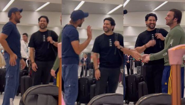 Shahid Afridi Meets Bollywood Actors Sohail Khan &amp; Aftab Shivdasani At Airport, Shares Video With Heartwarming Caption - Watch