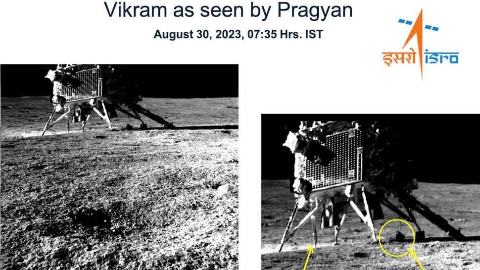 Smile Please: ISRO Shares Stunning Image Of Vikram Lander Taken By Chandrayaan-3s Pragyan Rover