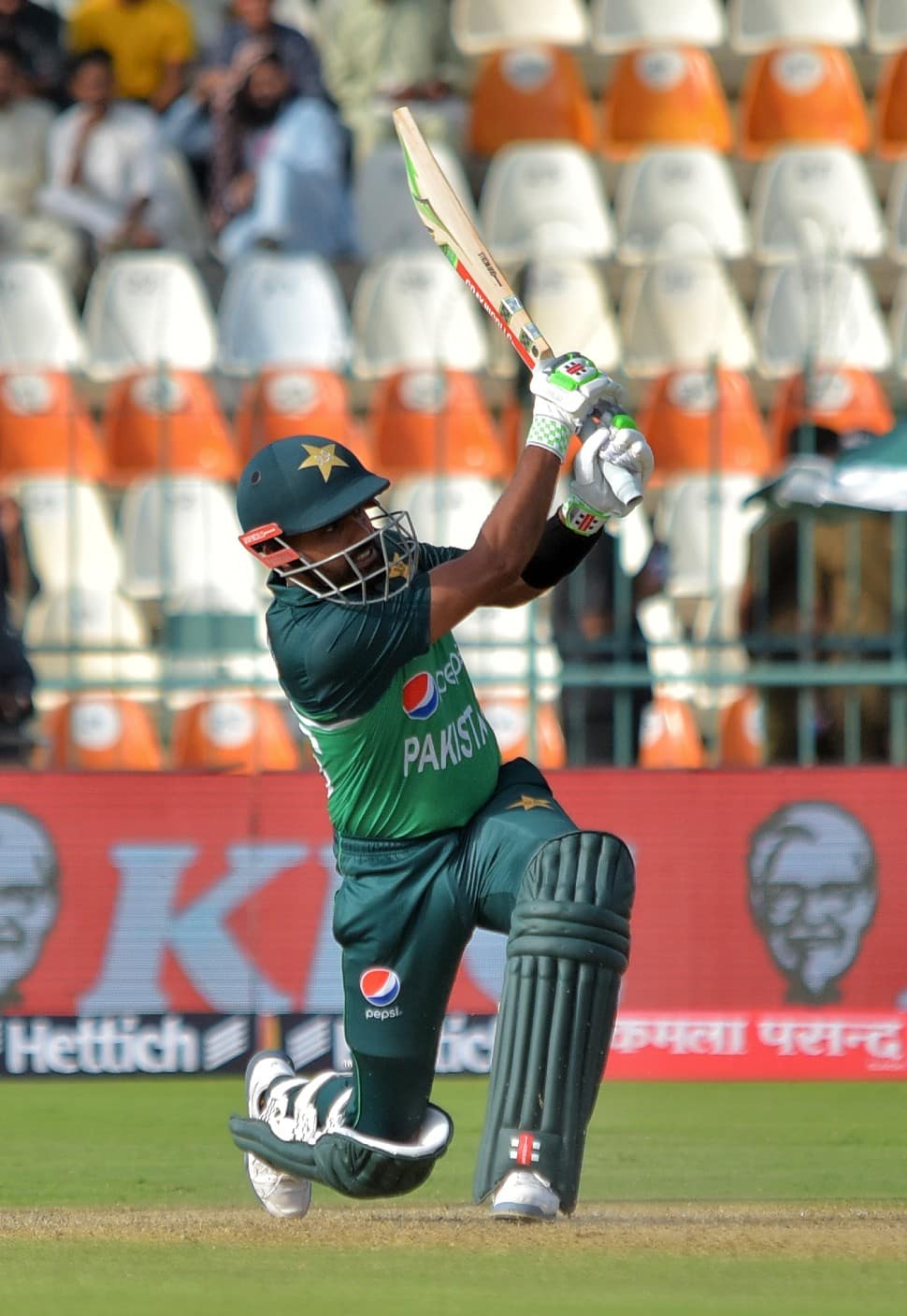 Babar Azam's 151 is the highest score by a batter in Multan Cricket Stadium, surpassing the previous highest score of 127 by Shai Hope against Pakistan in 2022. (Source: Twitter)