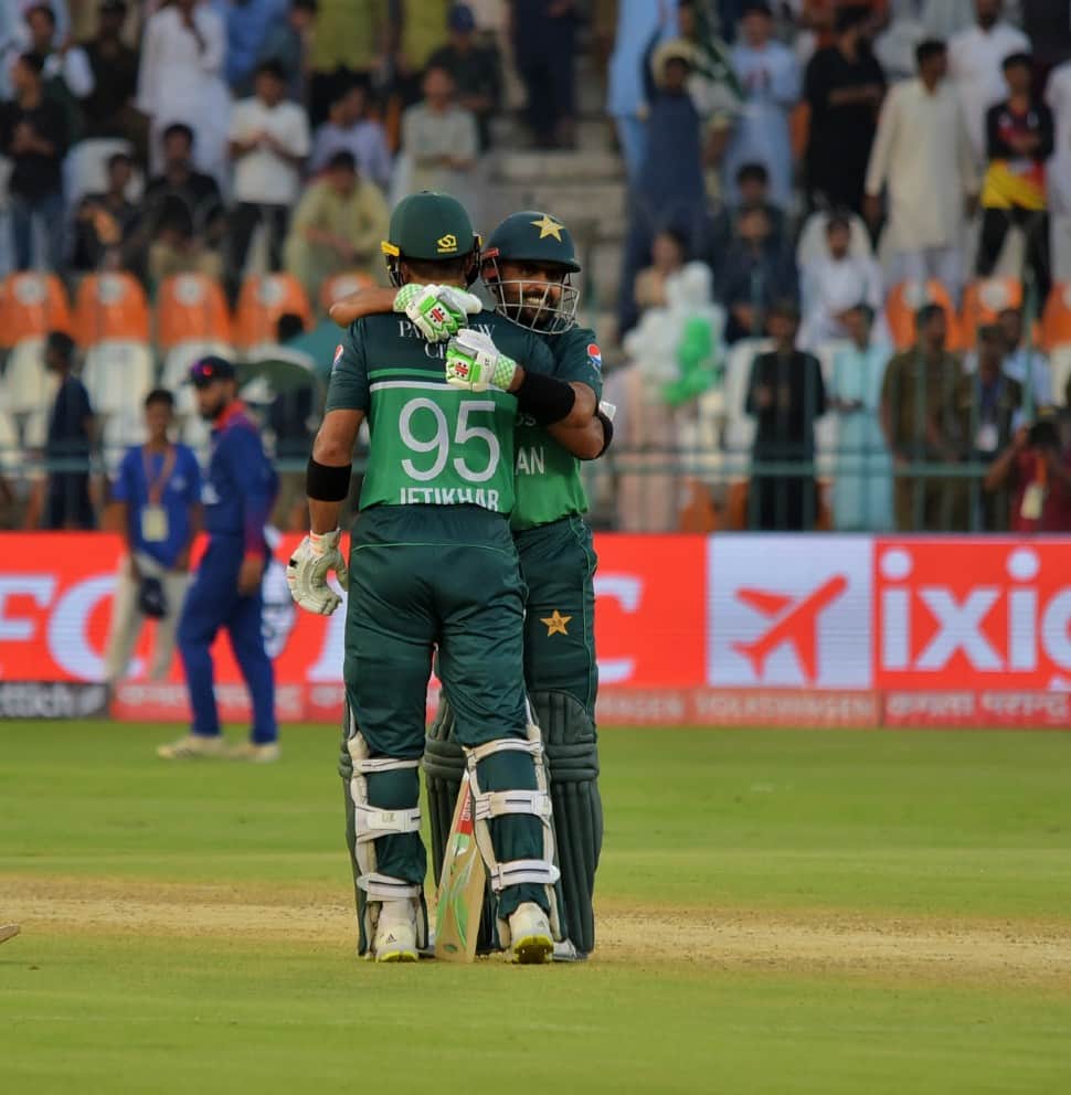 The Babar Azam and Iftikhar Ahmed pair scripted the highest 5th wicket partnership for Pakistan in ODIs, with 214 runs. This is followed by Umar Akmal and Younis Khan's 176-run partnership against Sri Lanka in 2009 and Inzamam-ul-Haq and Mohammad Yousuf's 162-run partnership against Australia in 2004. (Source: Twitter)