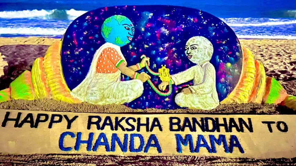 On Raksha Bandhan, Sand Artist Sudarsan Pattnaik Pays Touching Tribute To Chandrayaan-3