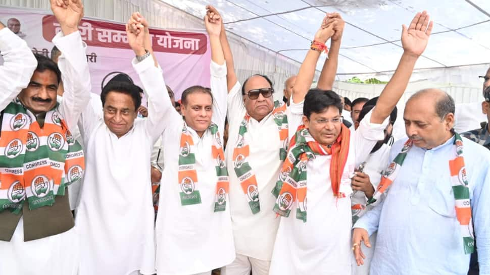 Big Blow To BJP As Leaders From 8 Districts, Including MLA Join Congress Ahead Of Madhya Pradesh Elections