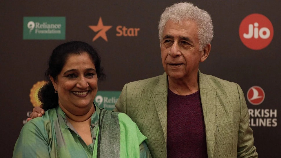 Seema Pahwa and Naseeruddin Shah