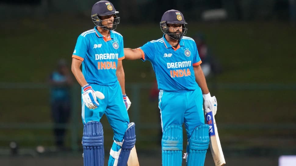 The opening partnership of Rohit Sharma and Shubman Gill, who scored 147 runs, is the third-highest for India in Asia Cup ODIs. The highest opening partnership for India in Asia Cup ODIs is 210 runs, scored by Rohit Sharma and Shikhar Dhawan against Pakistan in 2018 at Dubai. (Photo: AP)