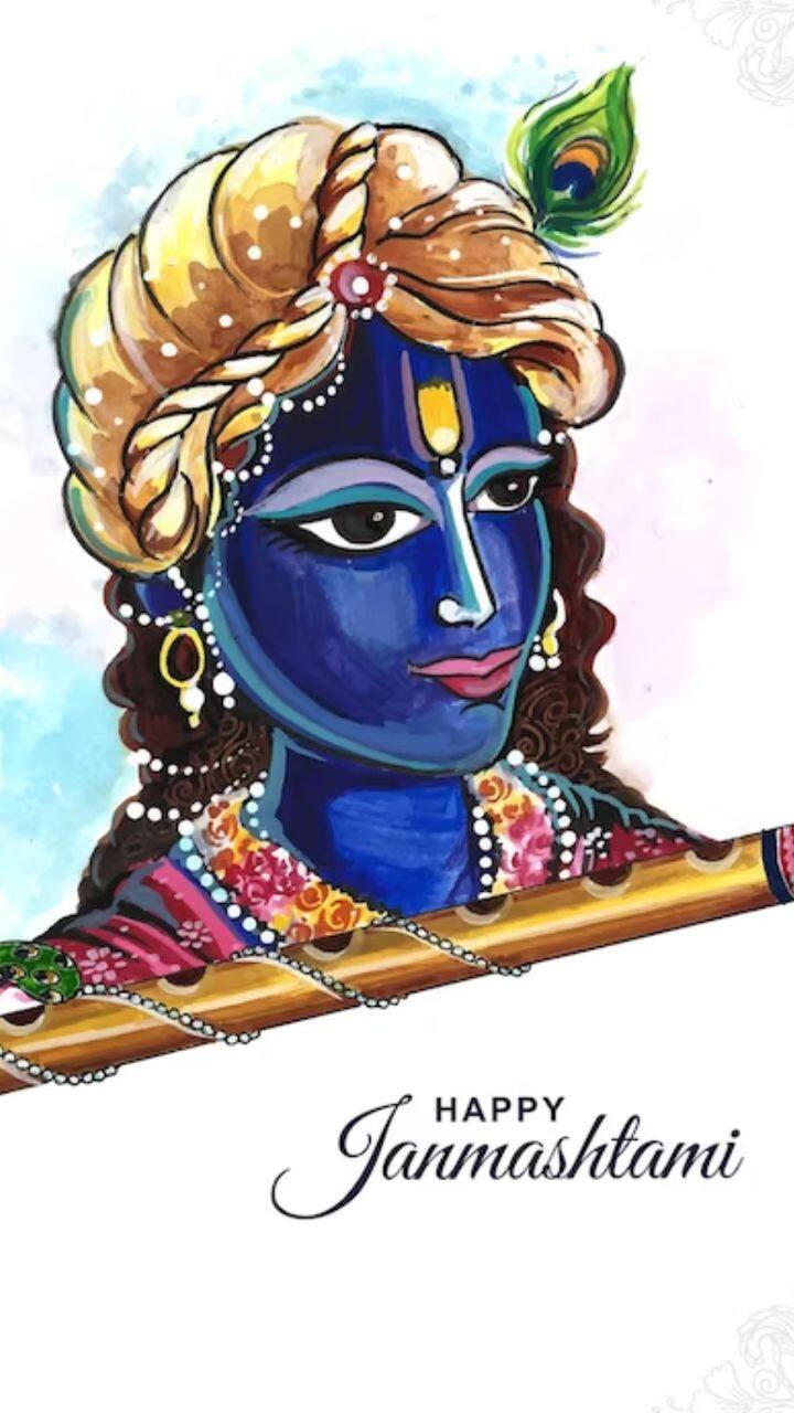 Lord Krishna vector Illustration happy Janmashtami - Stock Illustration  [32443387] - PIXTA