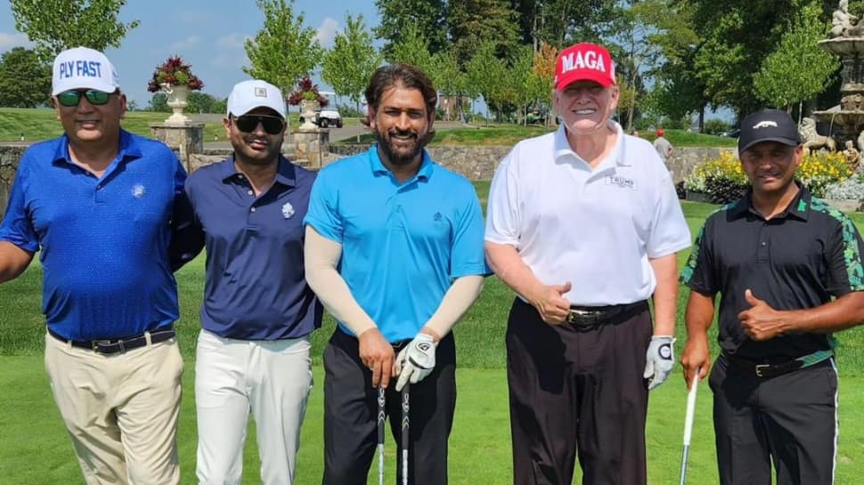 WATCH: MS Dhoni Plays GOLF With Ex-President Donald Trump On Vacation In USA