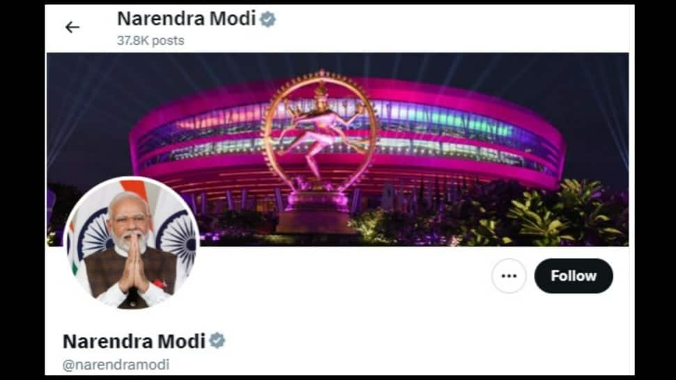 G20 Summit: PM Modi Changes Cover Image On X To Nataraja Statue At Bharat Mandapam