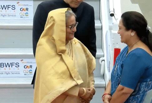 Sheikh Hasina Arrives In India: PM Of Bangladesh Reached Delhi Airport ...