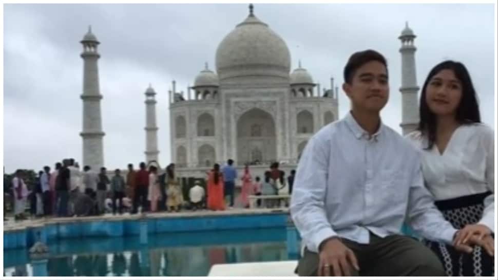 Watch- Indonesian President&#039;s Son Visits Taj Mahal In Agra As India Hosts G20