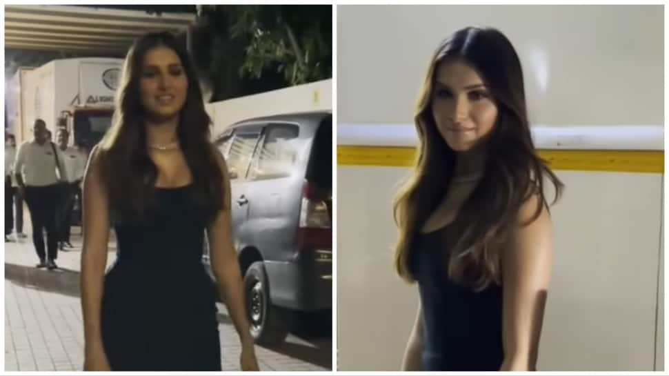 Tara Sutaria Turns Up The Heat In Stunning Black Short Dress - Watch Video