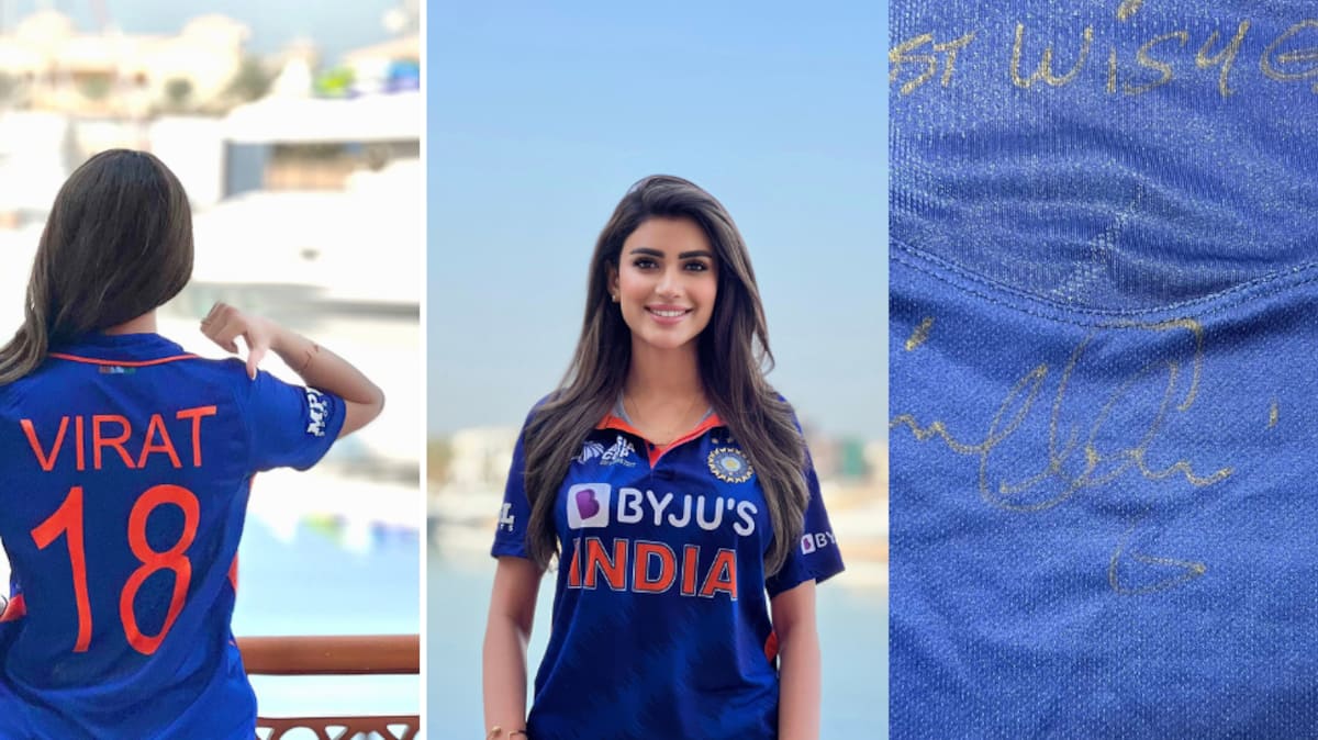 Afghan Mystery Girl Wazhma Ayoubi Wears Virat Kohli-Signed Jersey With His Name Written On Back; Shares PIC | Cricket News | Zee News