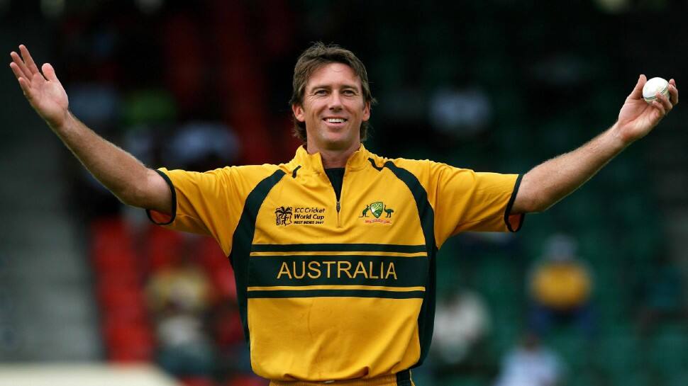 Former Australian pacer Glenn McGrath has the best bowling figures in World Cup - claiming 7/15 against Namibia in 2003 World Cup edition. (Source: Twitter)