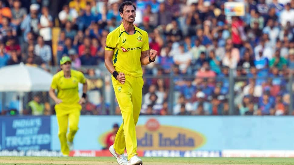 Australian pacer Mitchell Starc has best bowling average in World Cup matches. Starc averages 14.81 in World Cup matches. (Photo: ANI)