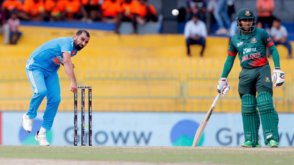 Pacer Mohammed Shami will be part of Team India squad for the ICC Men's Cricket World Cup 2023 beginning next month. Shami holds the record for best bowling strike-rate - 18.6 in World Cup (minimum 20 wickets). (Photo: ANI)