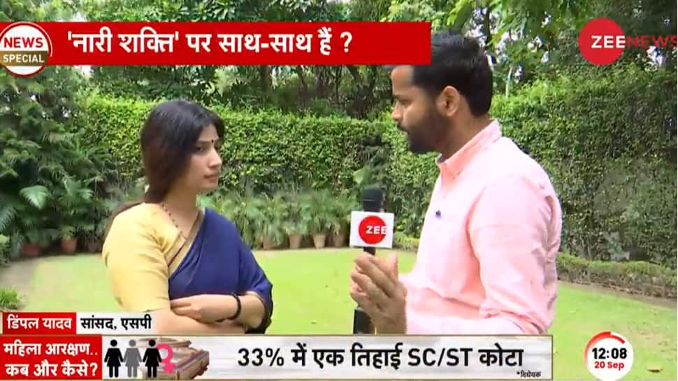 Amid Women&#039;s Reservation Bill Debate, SP&#039;s Dimple Yadav Demands Separate Quota For Backward Women; Caste Census: Zee Exclusive Interview