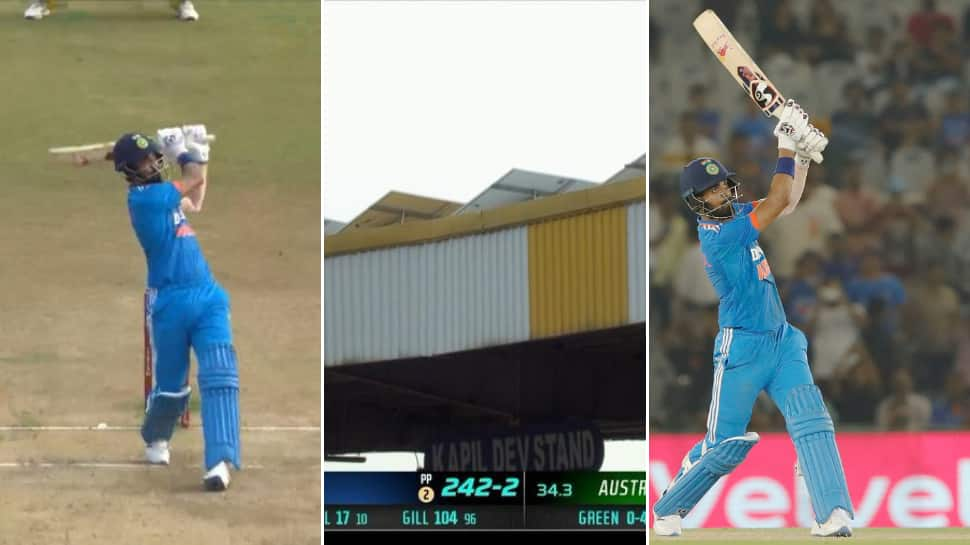 WATCH: KL Rahul&#039;s Monstrous Six, Hits One Out Of Stadium In Indore During IND vs AUS 2nd ODI