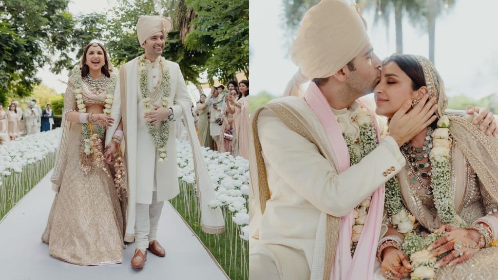 Parineeti Chopra Drops Dreamy Pictures From Her Wedding With Raghav Chadha, Couple Stuns In Pastels