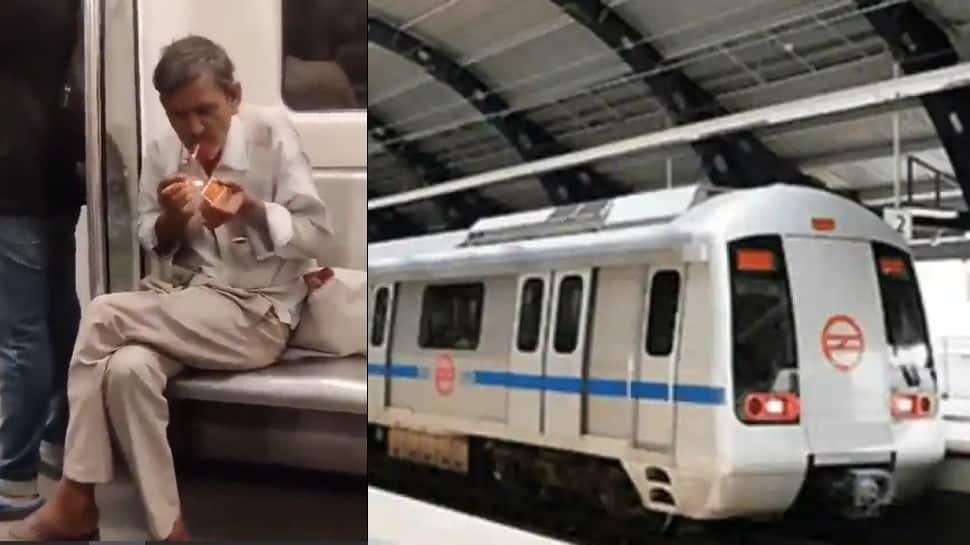 Man Lights Beedi Inside Delhi Metro Train, DMRC Issues Statement: Watch Viral Video