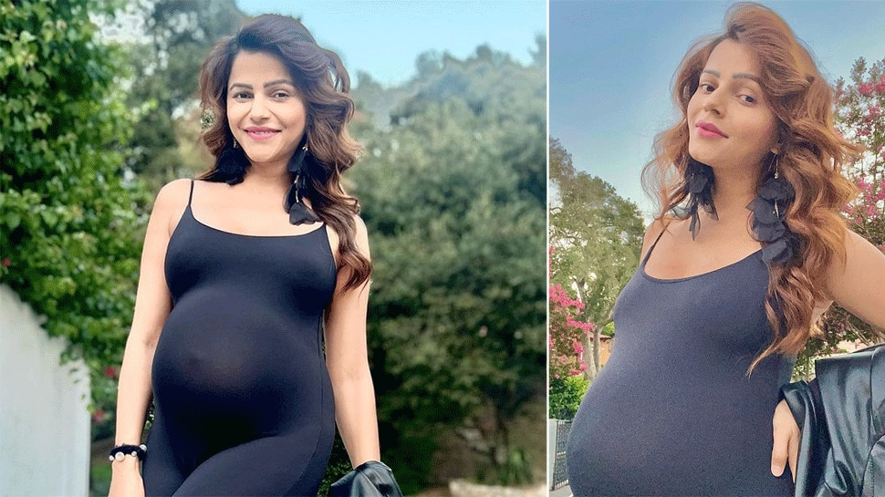 Rubina Dilaik Flaunts Fully Grown Baby Bump In New Photo, Looks Glam In Black Jumpsuit