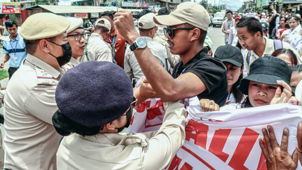 Manipur: 30 College students Injured As Police Baton-Cost Mob Protesting Dying Of Two Lacking Youth